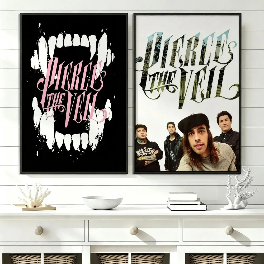 band Pierce The Veil Poster Poster HD Trendy SelfAdhesive Wall Art Print For Living Room Bedroom Dorm Office Home Gift