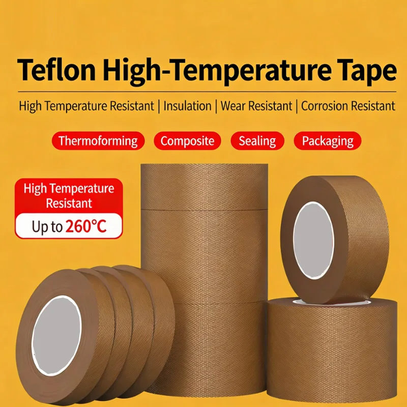 Teflon Tape, High-Temperature Resistant Adhesive Tape, Anti-Scald Cloth, Insulating and Heat-Resistant Fabric, Sealing Machine H