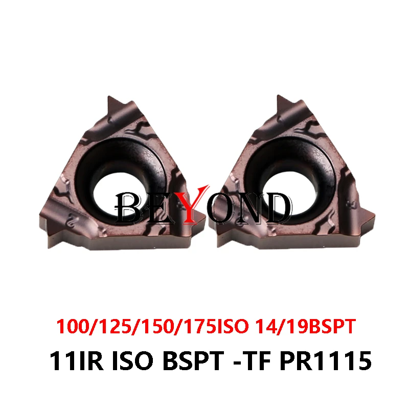 

100% Original 11IR 100ISO 125ISO 150ISO 175ISO 14BSPT 19BSPT-TF PR1115 Threading CNC Carbide Inserts 11IR 125 150 ISO 14 19 BSPT