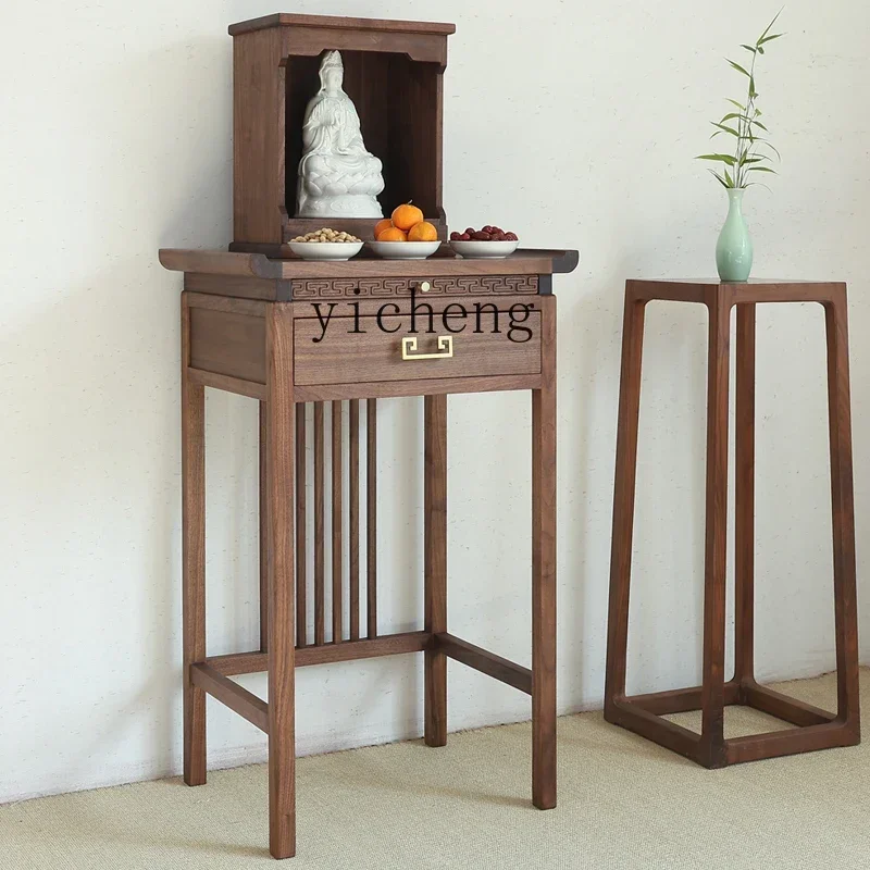 GZ-21  Buddhist  Household Three-layer Fengtai Hall Buddha Statue  New Chinese Vertical Cabinet Living Room Incense Tribute Tabl