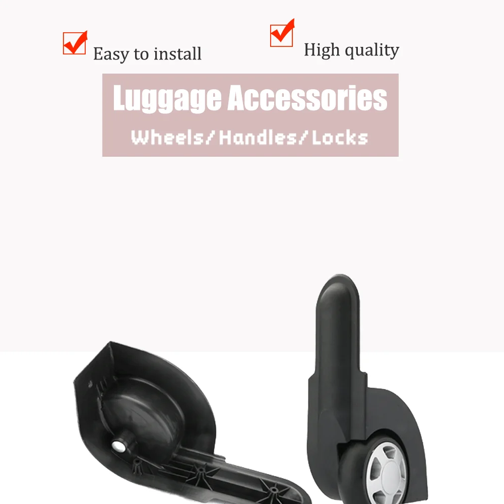 Quick Release D007 Luggage Fixed Caster Buckle Design Seconds to Replace