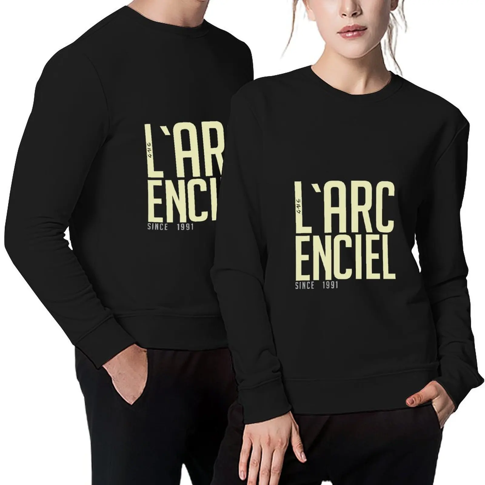 

l`arc en ciel : lets go Pullover korean clothes men clothes men's clothing aesthetic clothing new hoodies and sweatshirts