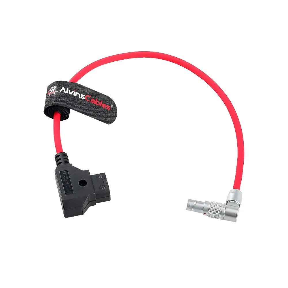 Alvin's Cables Rotatable Right Angle 2 Pin to D-tap Power Cable for Z CAM E2 S6/F6 Adjustable 90 Degrees Ultra Soft 30cm12inches