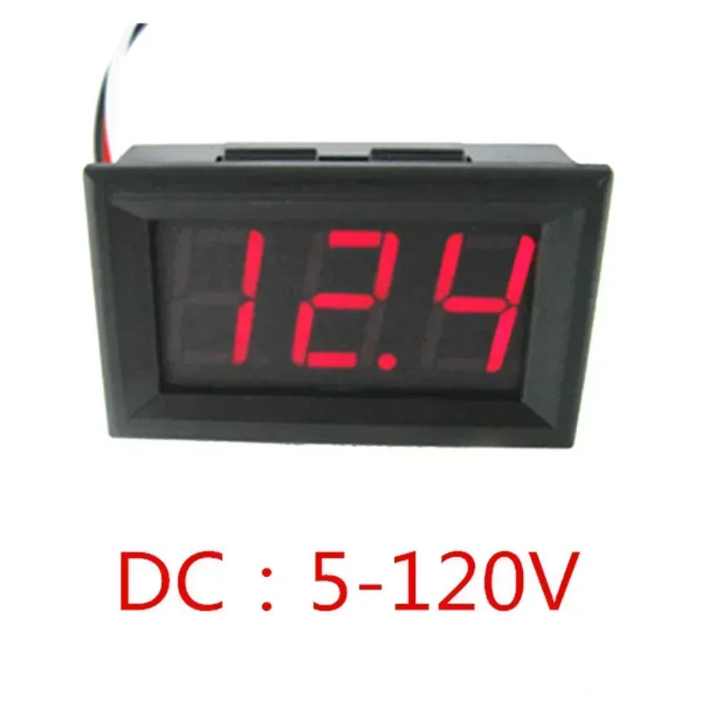 LED Voltage Table DSN-DVM-568HV DC 5-120V Voltmeter 0.56 Inch LED Digital 2-line DC Voltage Table