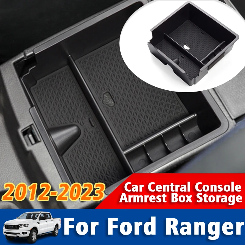 

For Ford Ranger 2012-2023 Car Central Console Armrest Box Storage Box Interior Styling Decoration Accessories Stowing Tidying