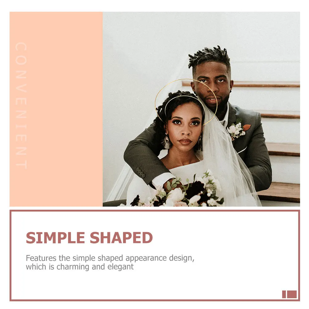 

4pcs Crown Hairband Iron Elegant Headband Diy Decorative Hair Hoops For Women Girls Party Dance Festival Travel Photo Prop