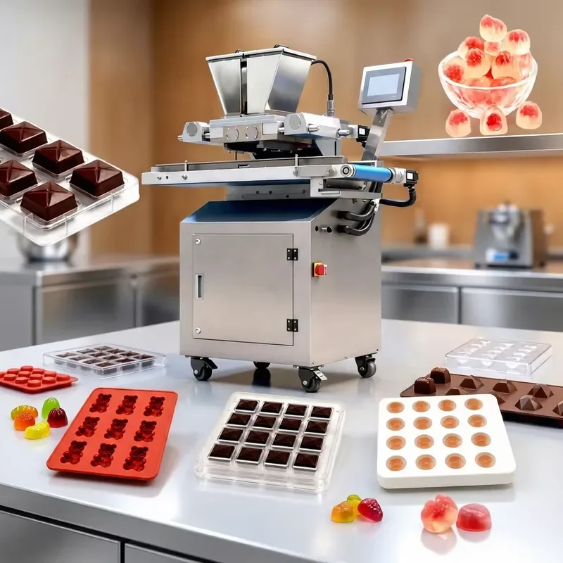Automatic Chocolate Depositing Machine Mini One Pill Chocolate Making Equipment for Home Use Small Batch Production