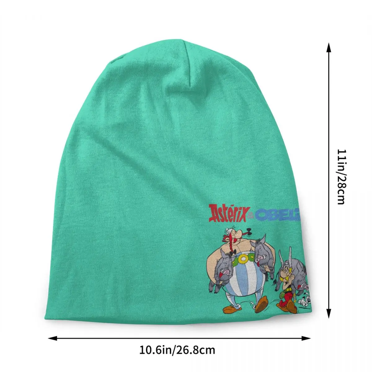 Custom Asterix And Obelix Hunting Skullies Beanies Caps Unisex Outdoor Knitted Hat Adult Funny Anime Cartoon Bonnet Hats