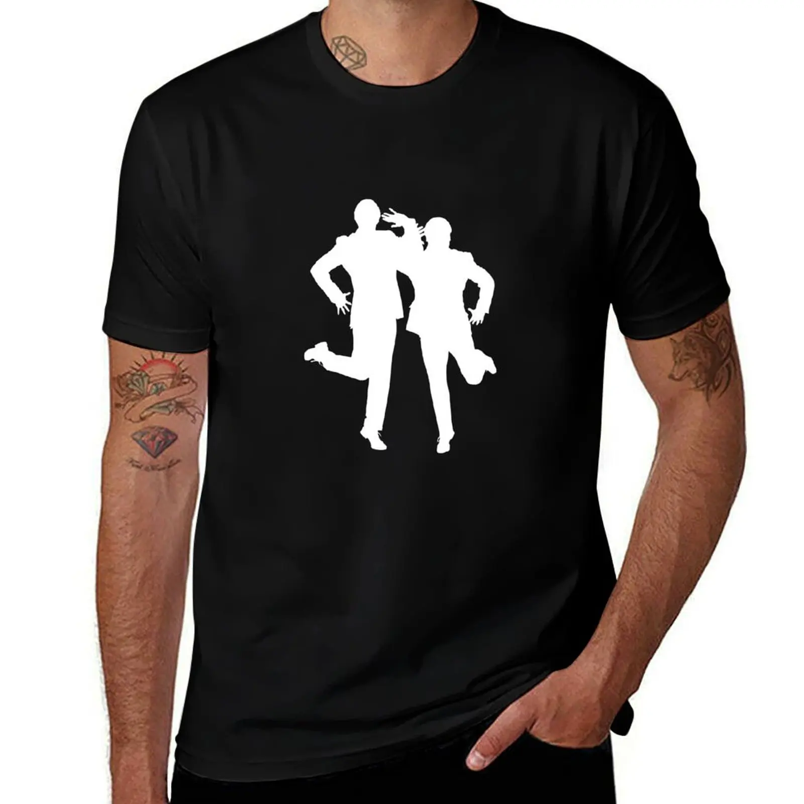 Comedy Double-Act Good Weather Rain Dance T-Shirt Street Style Casual Tee Shirt T-Shirt