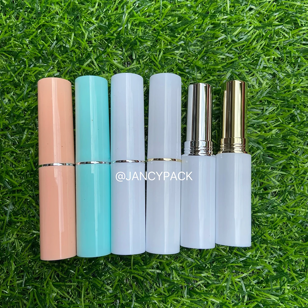 3G Cosmetico Vuoto Chapstick Lip Gloss Rossetto Balsamo Tubo Con Cappucci Lip Gloss Tubo Colorato Vuoto Contenitori Cosmetici Logo Personalizzato