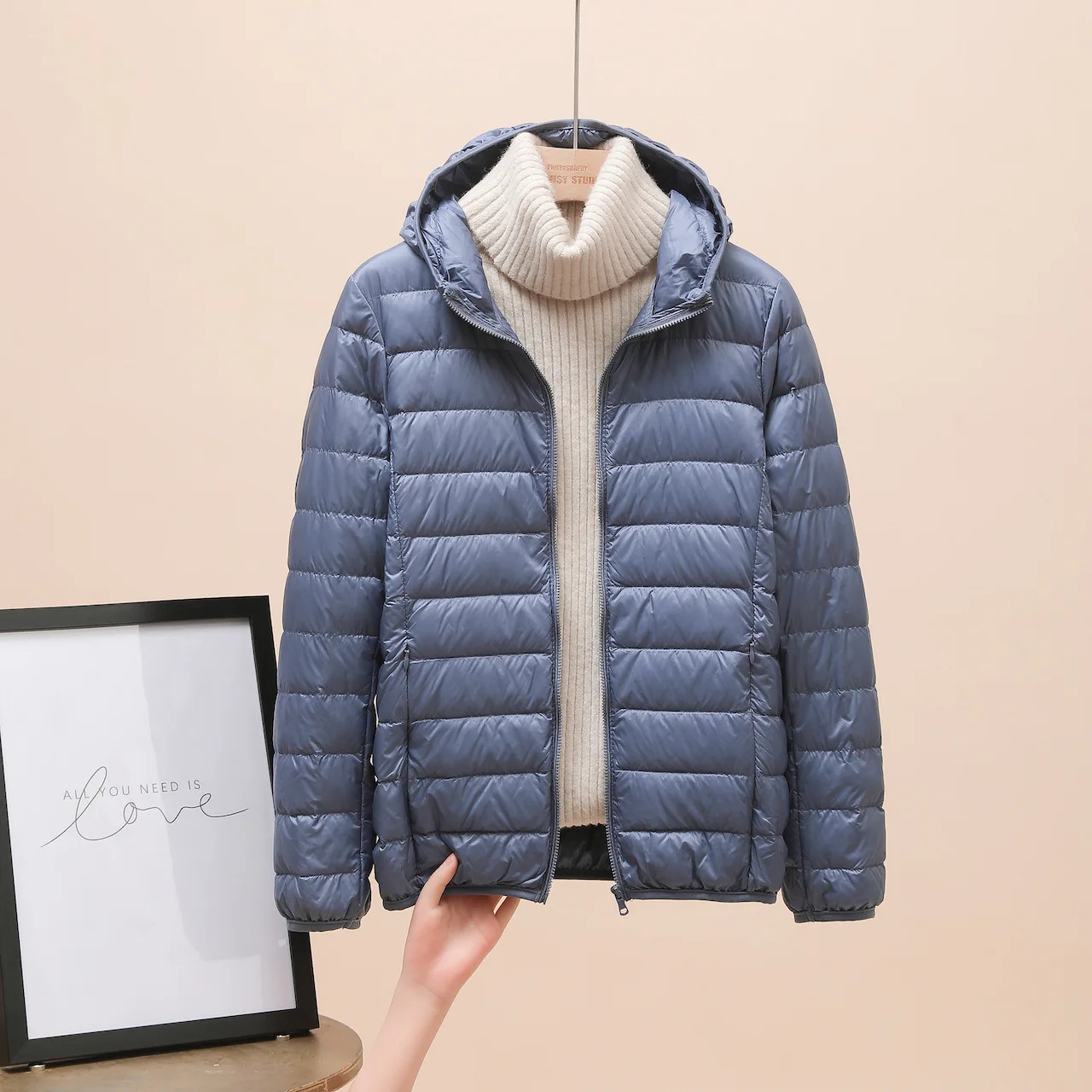 Frauen kleidung Ultra Licht Unten Jacke weibliche Herbst Winter Warme Mantel Leichte Warme Jacken Weibliche Mit Kapuze Parka