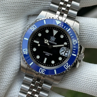 STEELDIVE Men Automatic Watch 40.5mm Mechanical Wristwatch Diver 30ATM Waterproof Luminous Sapphire NH35 120 Clicks Bezel