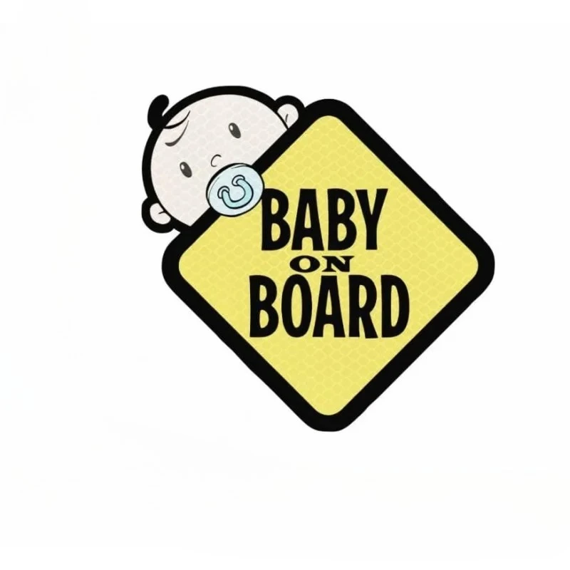 

Новые наклейки для детей на борту, светоотражающие водонепроницаемые солнцезащитные кремы, предупреждающие знаки безопасности ребенка, декоративные аксессуары, 15 см, ПВХ KK