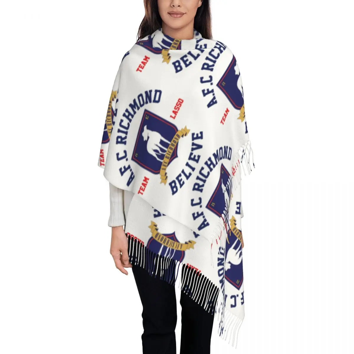

Believe-Ted Scarf Tassel Scarves for Women Soft Warm Shawls and Wraps Large Fall Winter Shawl Wrap
