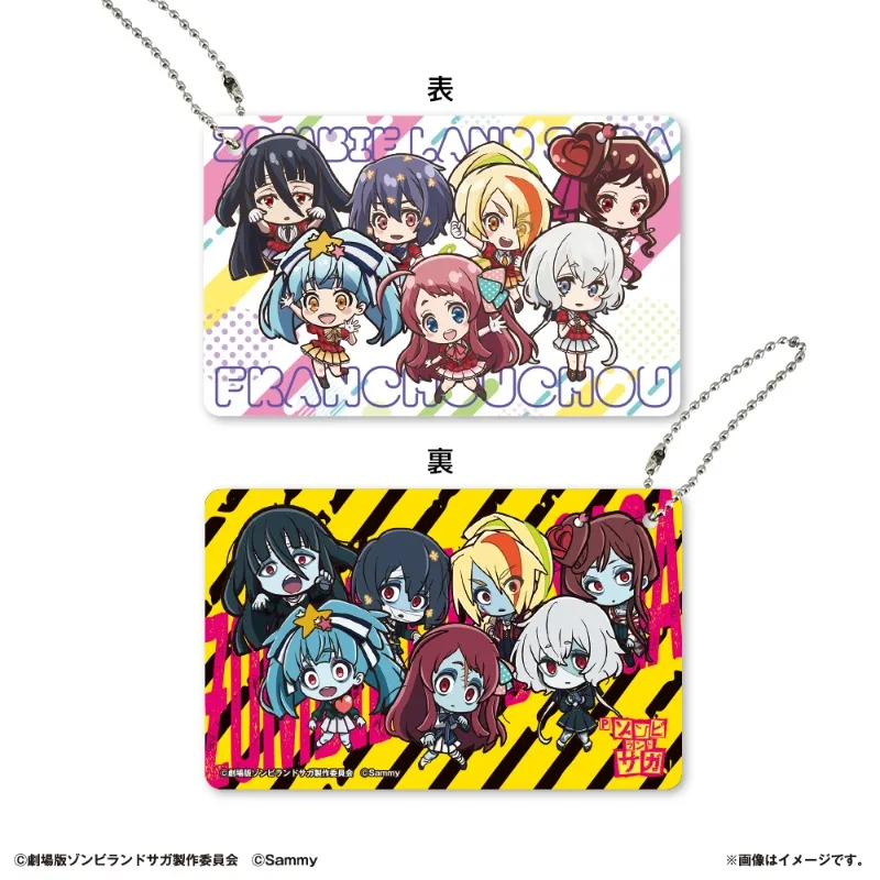 Брелок для ключей по аниме «Зомби-ленд Сага» с персонажами Минамото Сакура и Мизуно Ай, акриловый брелок-подвеска с мультяшными фигурками для мужчин и женщин, подарки