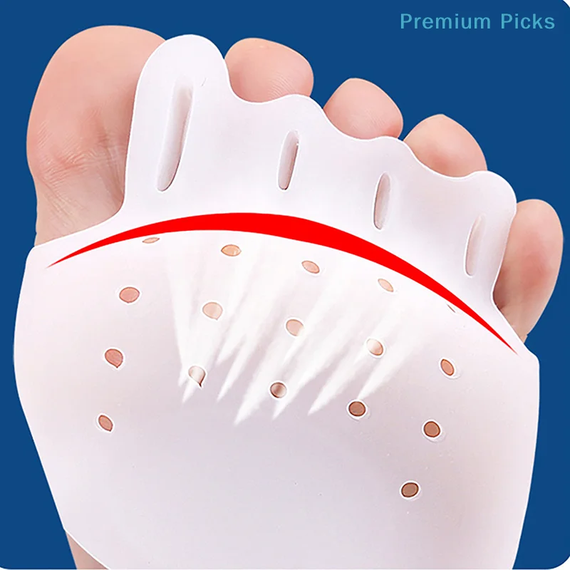 1Pair Toe Separator Hallux Valgus Corrector Finger Bunion Orthotics Protector Overlapping Forefoot Pad Foot Care Pedicure