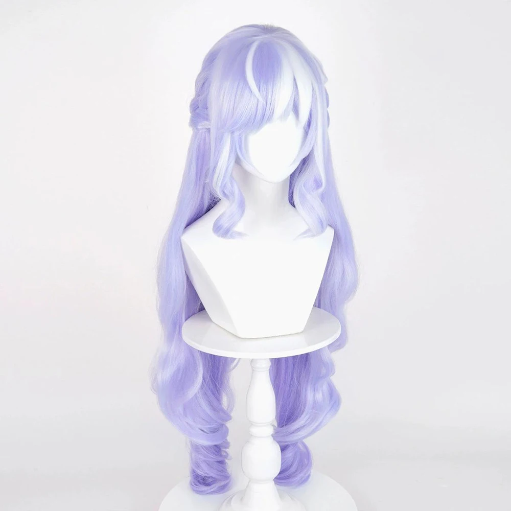 Anime Zenless Zone Zero Vivian Banshee 코스프레 가발 소녀 로리타 보라색 긴 곱슬 머리 내열성 합성 가발 할로윈