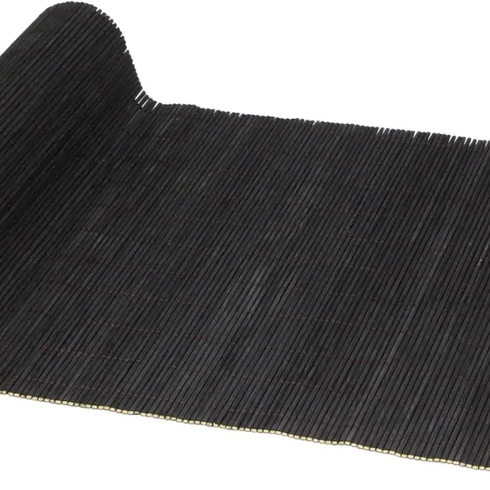 

Black Bamboo Matchstick Natural Table Runner, Home Décor, 1 Piece
