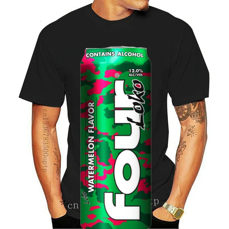 Four Loko Watermelon Mens Black T Shirt Tee Size S - 3xl Gift New From Us 2019 Hot Sale Super Fashion