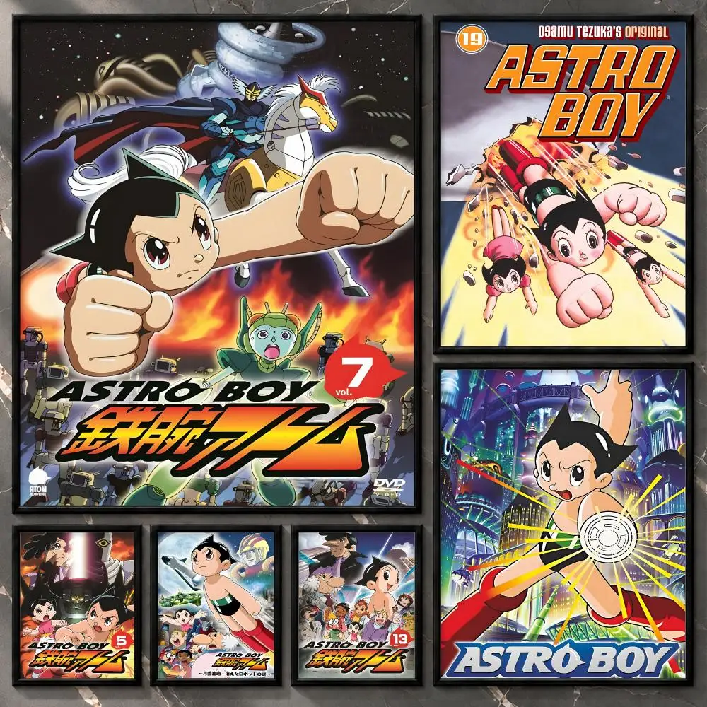 Astro Boy Retro Robot Hero Futuristic Adventure Anime Classic Poster Aesthetic Unframed Wall Prints for Bedroom & Living Room
