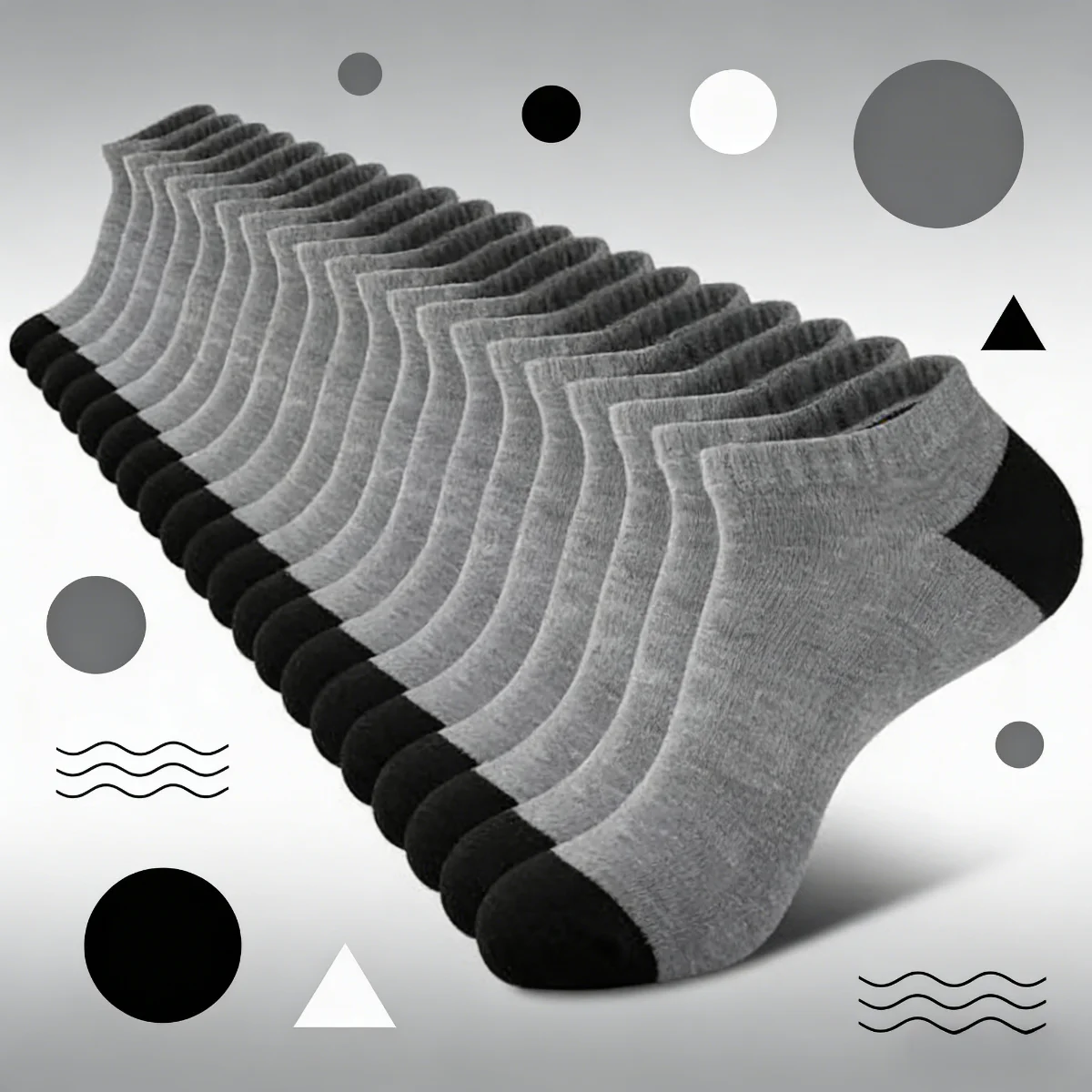 14 Paar hochwertige Herren-Sport- und Fitness-Laufsocken, lässige, atmungsaktive Bootssocken für den Außenbereich