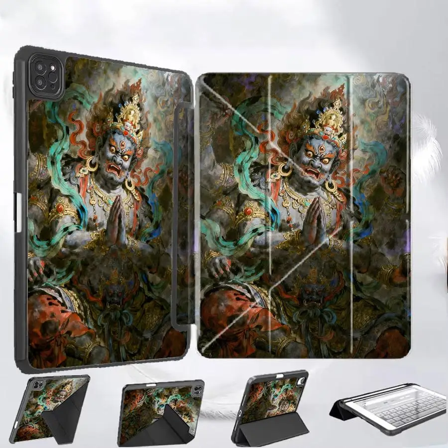 Holder Cover Tablet Case For iPad Pro 2025 Air 4 5 M3 M2 M4 11inch Mini 6 7 Pro 11th 10th 9th 8th 7th 12.9inch Creative Buddha