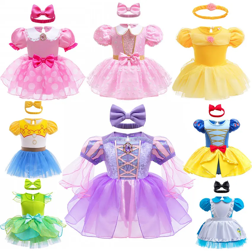 Disfraz de Fantasia Romper Anna Sofia, Vestido Tutú con Diadema, Ropa de Princesa Aurora Alice, Disfraz para Fiesta de Halloween
