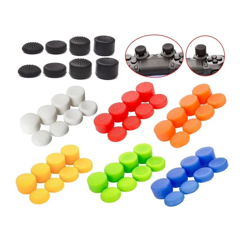 

500set 8pcs Controller Silicone Analog Thumb Stick Grip Cap for Xbox One/S/Series X S/PS5/PS4/Switch Pro Gamepad
