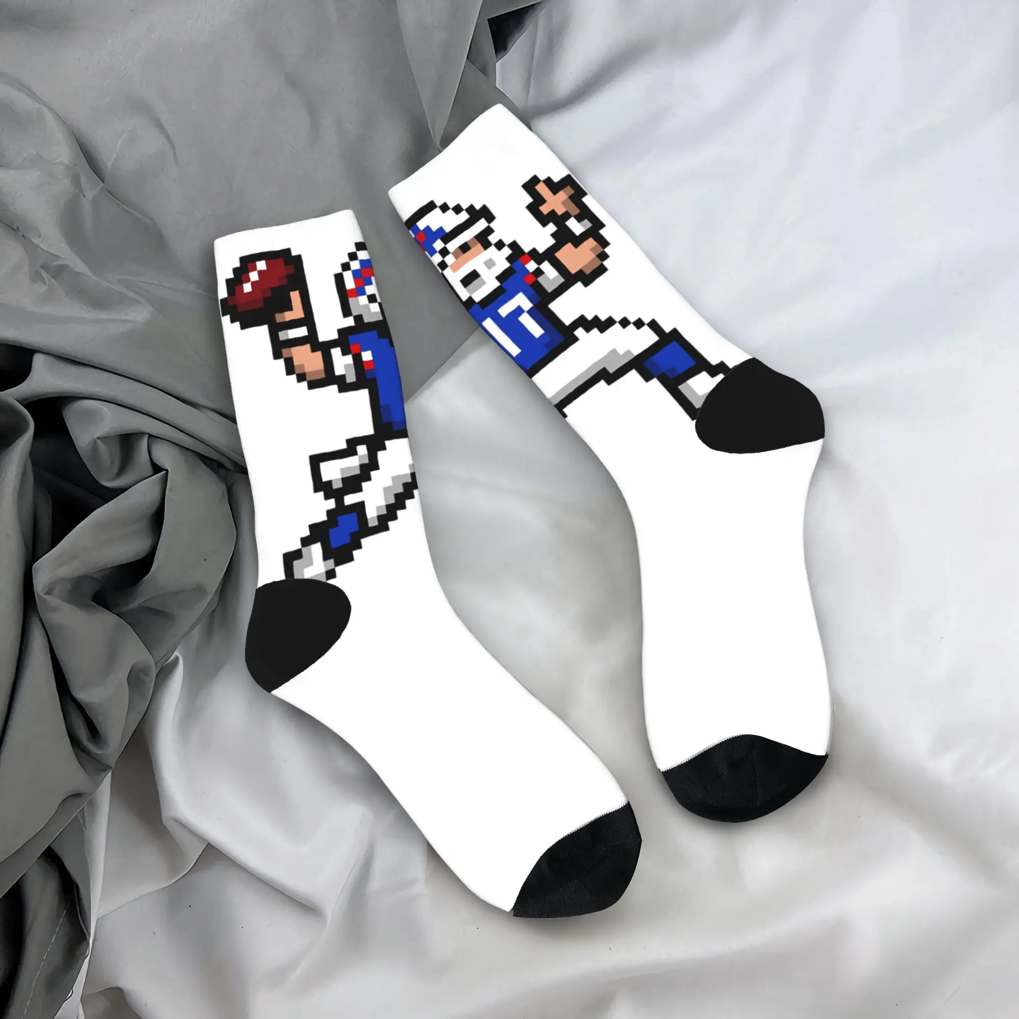 

Josh Allen Stockings Graphic Gothic Socks Autumn Anti Bacterial Socks Men's Outdoor Comfortable Socks