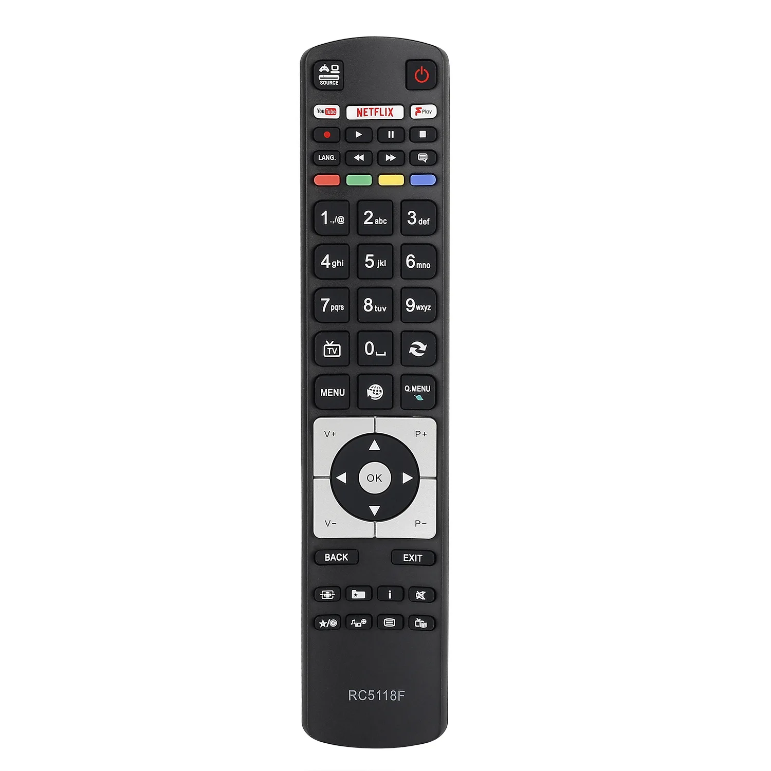J0PB-Service de Remplacement de Télécommande de Télévision, Smart TV, Accessoire pour Uration RC5117 RC5118 RC5118F
