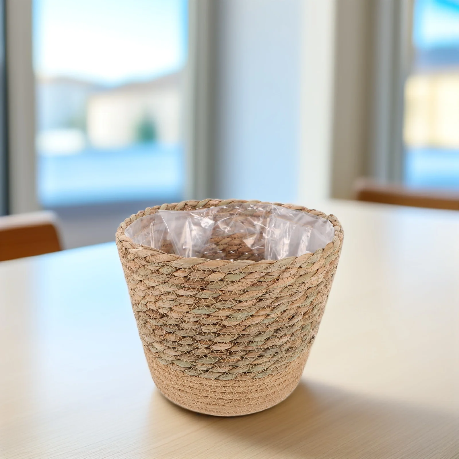 

Straw Flower Decorative Planter Basket Planters For Plants Indoor Plants Rustic Beige Plant Baskets Indoor Medium