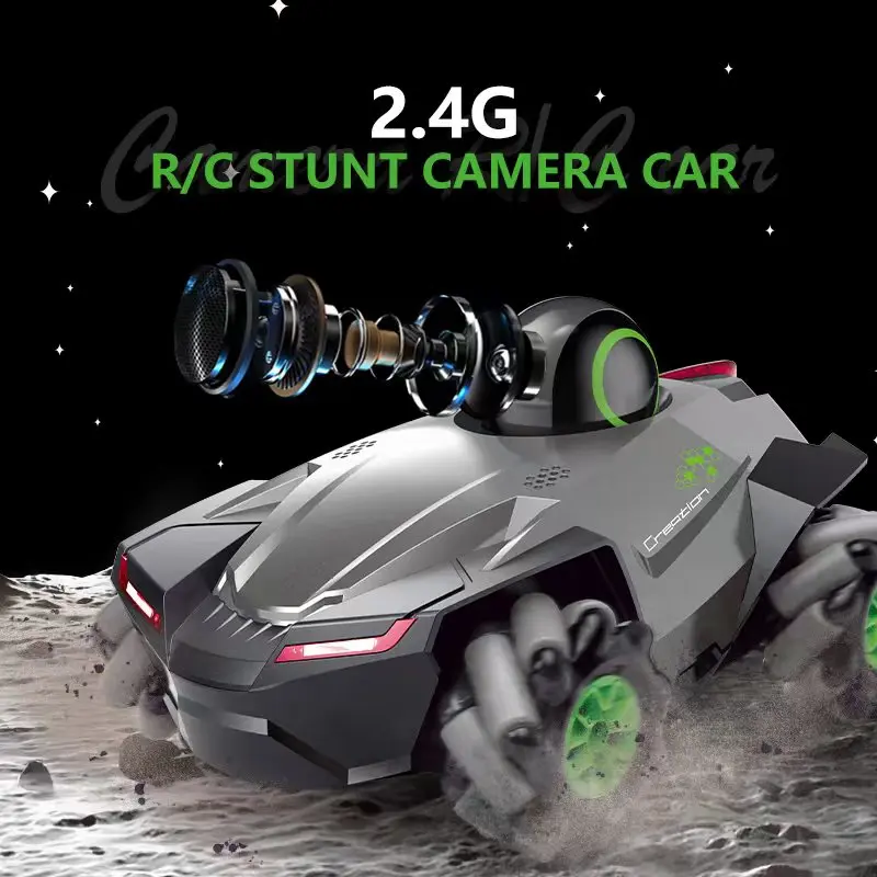 

2024 Remote Control Car 1:20 with Video 2.4G WIFI FPV HD Camera Car 360° Rotation Off Road Rc Drift Stunt Car for Boys Gift Toys