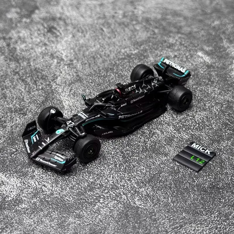 TW 1/64 Mercedes-AMG F1 Team W14 Spanish GP #47 Diecast Alloy Car Model Simulation Collection Cars Model Boy Birthday Toys Gift