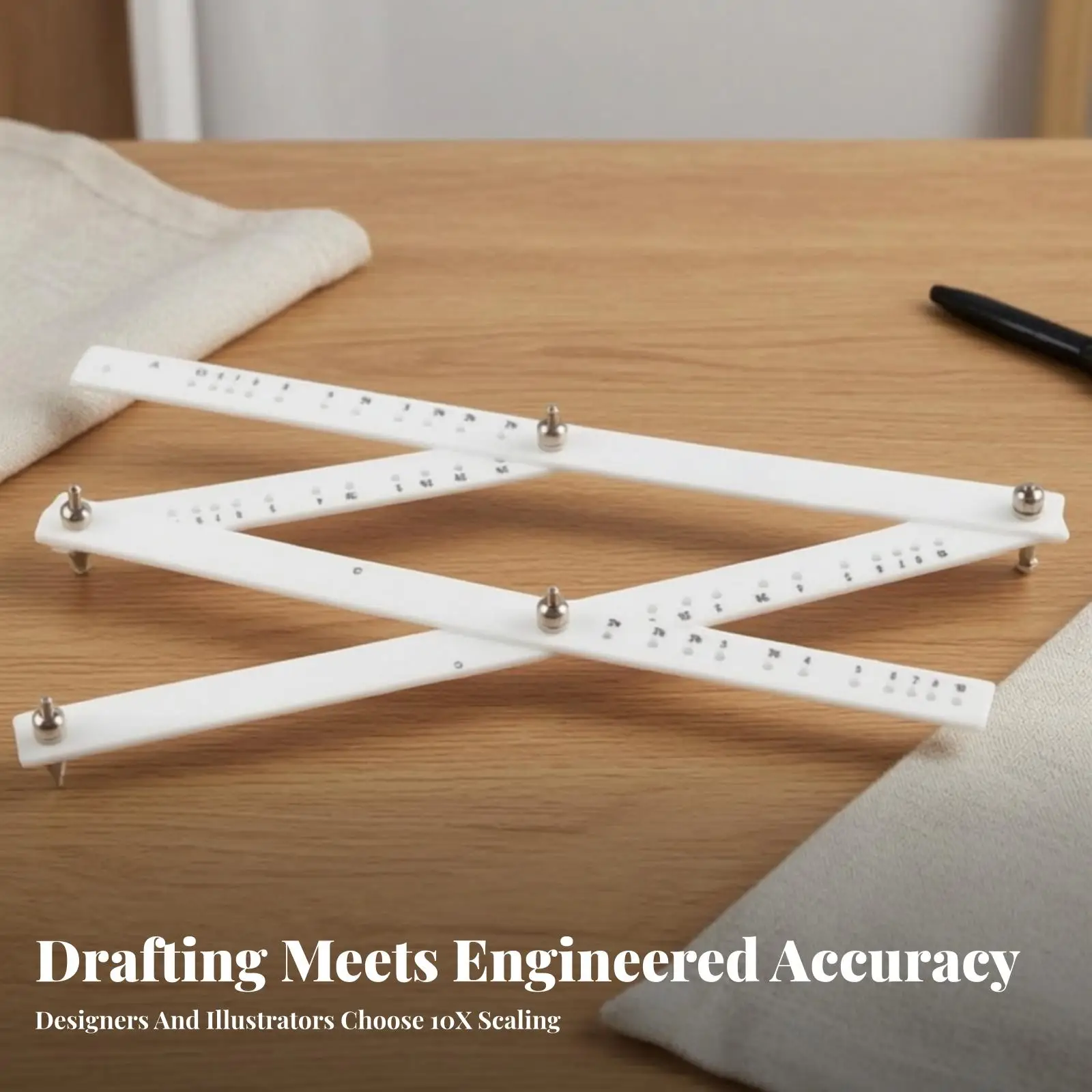 articulated-drawing-scale-ruler-35cm-white-plastic-proportional-tool-for-technical-drawing-art-classroom-architecture-sketching
