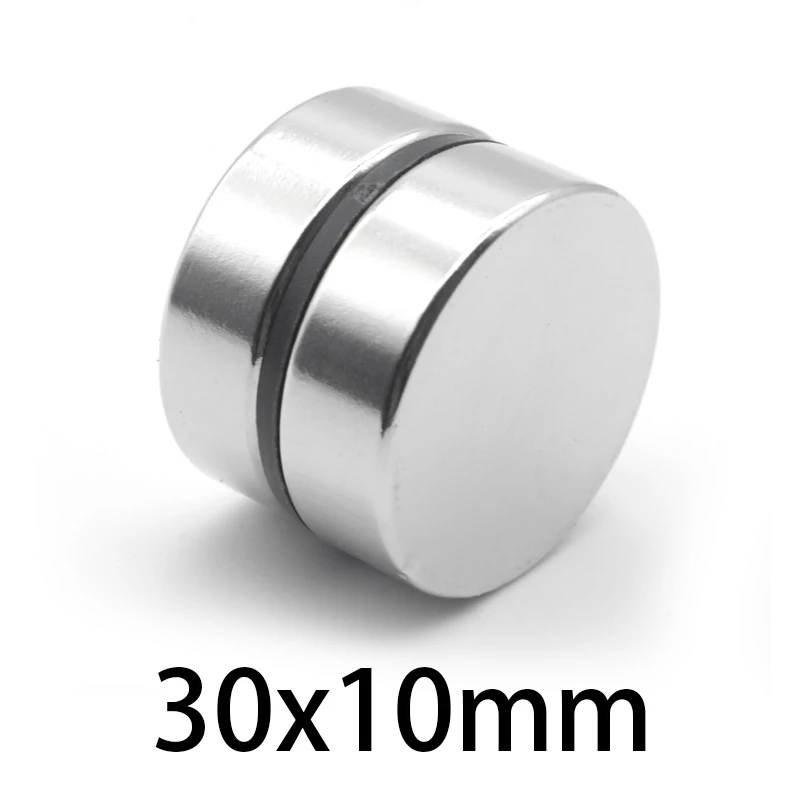 30x10mm Super Strong Round Big Magnet 30x10 mm Powerful Circle Magnetic 30*10mm For Home Refrigerators, Offices DIY 30*10