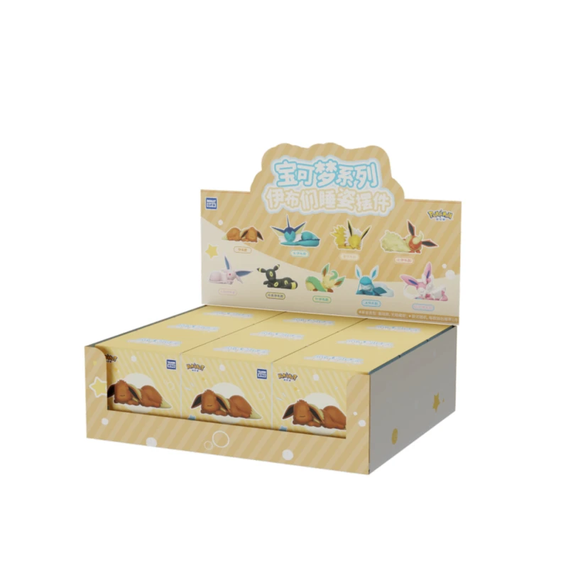 Hot Sale Pkm Eevee Sleeping Position Series Blind Box Sylveon Umbreon Flareon Jolteon Anime Desktop Decoration Model Toy Gift image 3
