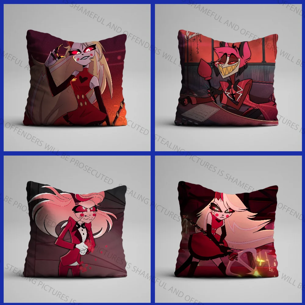 

H-Hazbins Anime H-Hotels Pillow Case Pillowcase Home Sofa Cushions Car Cushions Office Pillow