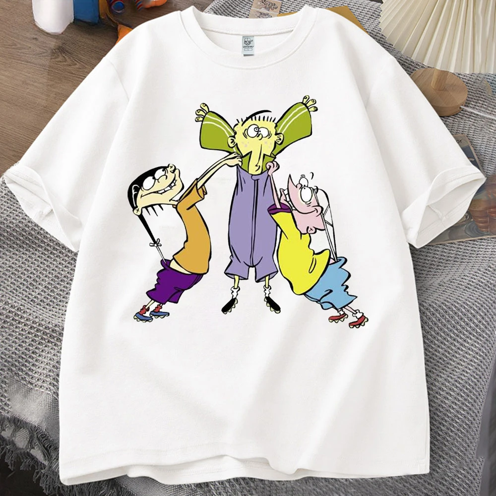 Ed,Edd N Eddy Man T Shirt Ed,Edd N Eddy Printed T-shirt Ed,Edd N Eddy 90's Funy T Shirt Cartoon Figure Graphic T-shirts