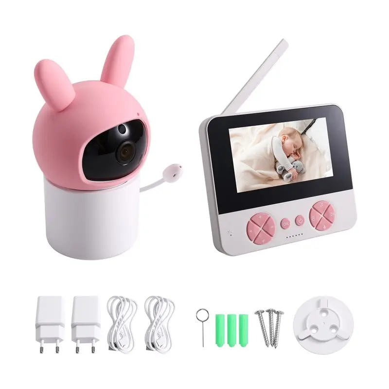 

Baby Monitor 5 Inch 2.4G Connection Baby Camera With Scheduled Feeding Alerts,Temperature Monitoring,Night Vision