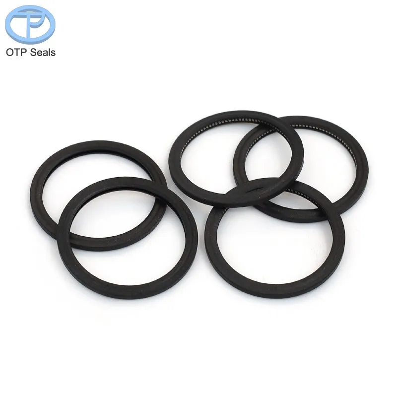 Custom Seals PTFE Spring Seal End Face Inner Abrasion Polytetrafluoroethylene Add CF 718 O-Spring Factory Sealing Solutions OEM