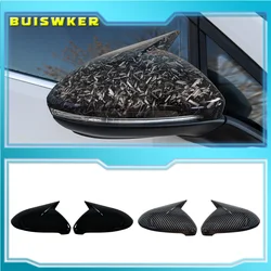 For VW GOLF 7 MK7 MK7.5 R GTI 2014-2019 Car Rearview Side Mirror Cover Horn Wing Cap Exterior Door Rear View Case Trim Sticker