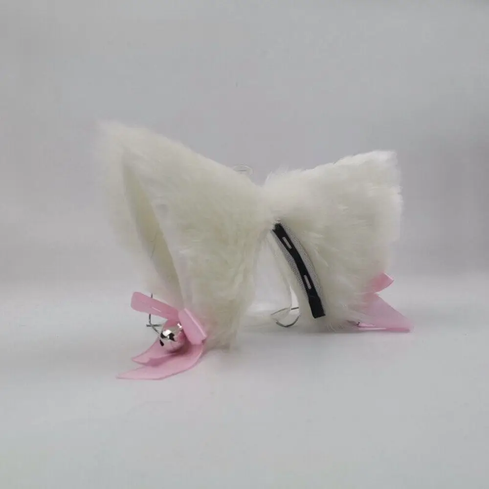 New Helmet Cat Ears Decoration Bell Animal Ear Bow Cat Ear Decoration Touch Fastener Cute Stickers Women