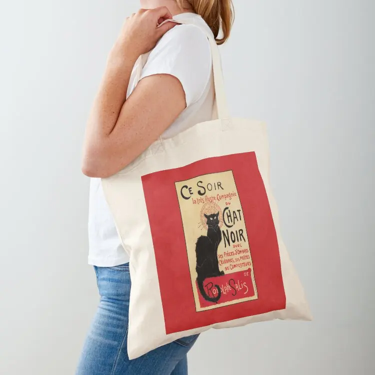 

The black cat, le chat noir famous art nouveau ad Tote Bag Big bag women tote bags men tote bag men's great