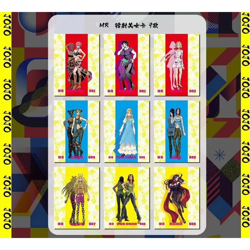 Original JoJo Bizarre Adventure Cards for Kids Anime Major Character Higashikata Josuke Kujō Jōtarō Puzzle Cards Popular Gifts