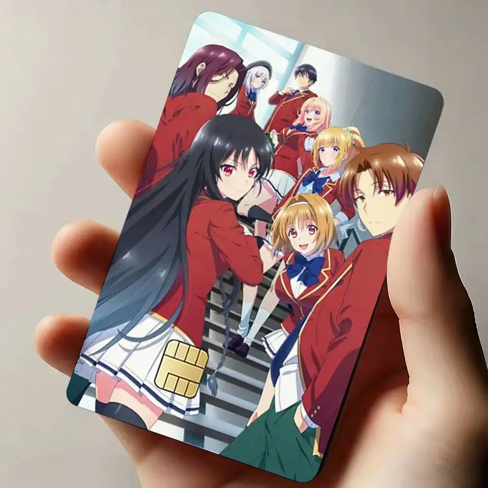 Anime C-Classroom of the Elite Sticker Decoration Creative Bank Card Bus Metro Waterproof Sticker