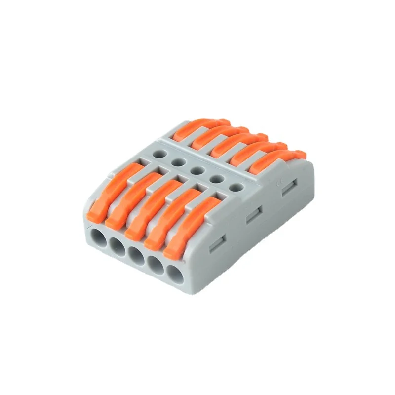 5Pcs Quick Connect 3-Way Terminal Block, CMK-423 Colored Wire Splitter For Simple DIY Electrical Connections