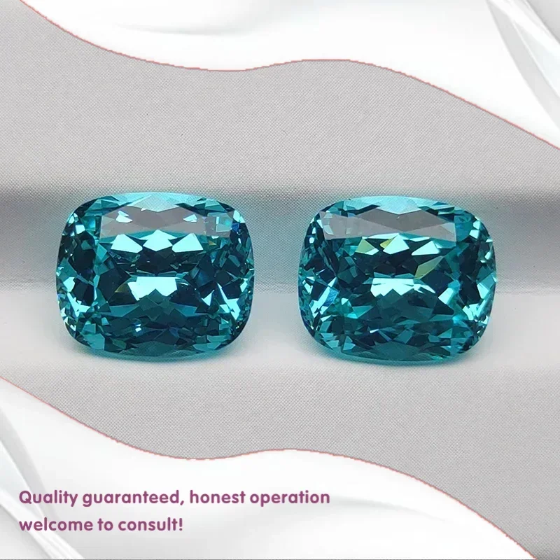 

J-Lab выращенный драгоценный камень Параиба, сапфировые подвесные бусины для изготовления ювелирных изделий своими руками, кольца, материалы на выбор, сертификат AGL