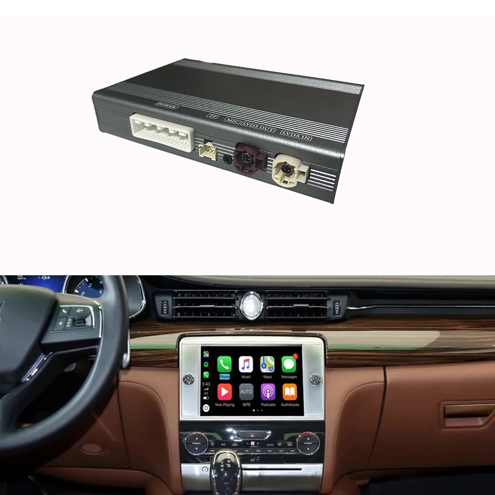 

Dckloer Wireless Car For DVD Player Android Auto Navigation Carplay Dashboard For Maserati Ghibli Quattroporte 14-16