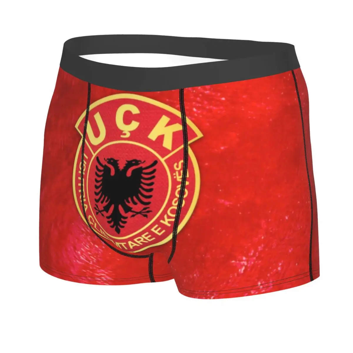 Kosovo Liberation Army UCK Boxer Shorts For Men 3D Printed Male Old Albania Flag Eagle Underwear Panties Briefs Soft Underpants