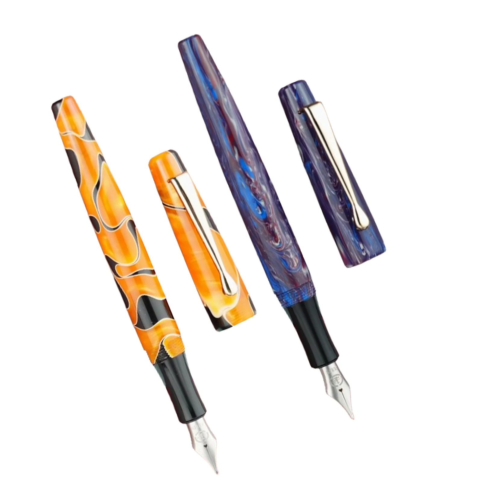 YanFeng 812 resin Fountain Pen Hand-Polished No.26 Alloy Flex Nib with Schmidt Feed, No-Leak Patent Smooth Writing supplies gift